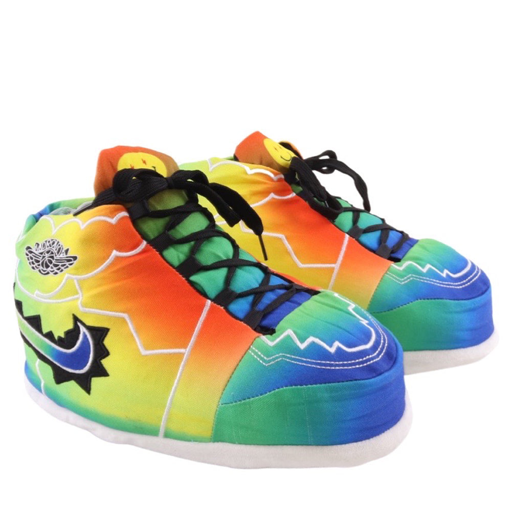 LKJ 1 BaLKVin Colores y Vibras Retro Hi Top Trainer Sneaker Slippers