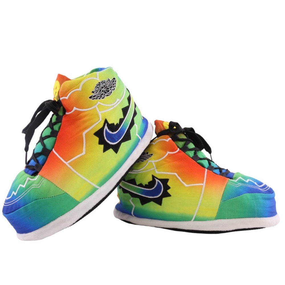 LKJ 1 BaLKVin Colores y Vibras Retro Hi Top Trainer Sneaker Slippers