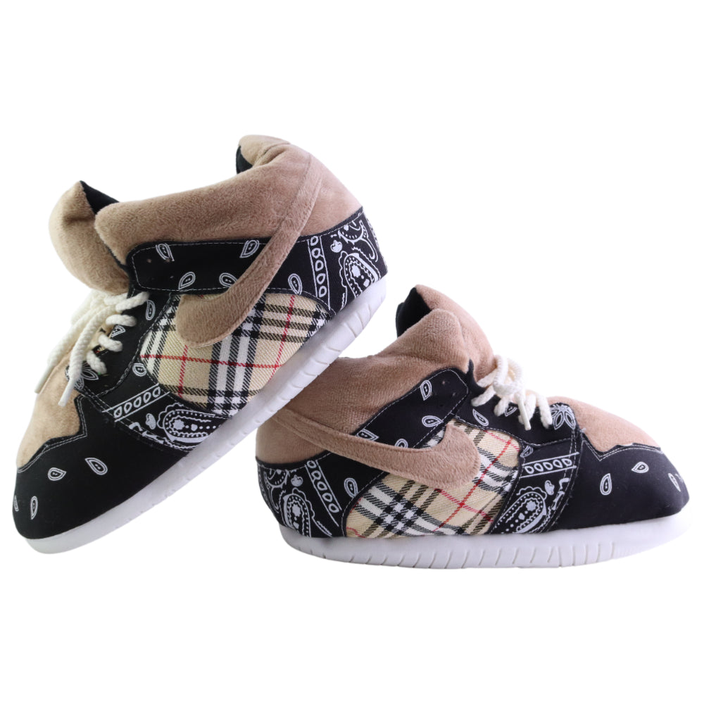 LKJ 1 LK TSPaisley Check Retro Trainer Sneaker Slippers
