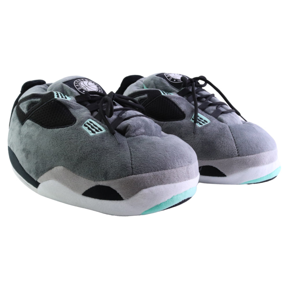 LKJ 4 Grey Retro Sneaker Trainer Sneaker Slippers