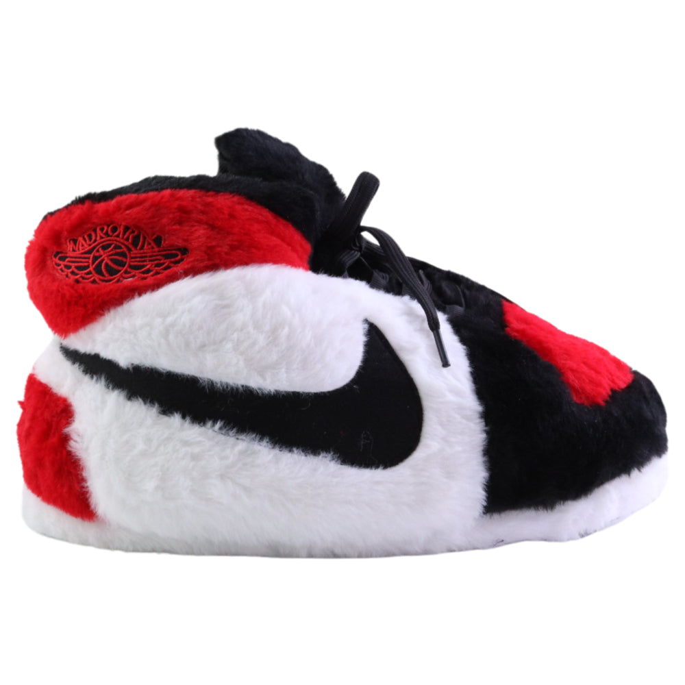 LKJ 1 OG White Red Retro Hi Top Trainer Sneaker Slippers