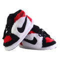 KIDS LKJ 1 Red White Retro Hi Top Trainer Slippers