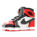 LKJ 1 HIGH RED WHITE SNEAKER BRICKS