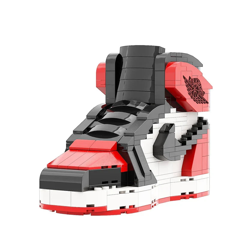 LKJ 1 HIGH RED WHITE SNEAKER BRICKS