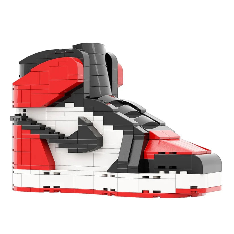 LKJ 1 HIGH RED WHITE SNEAKER BRICKS