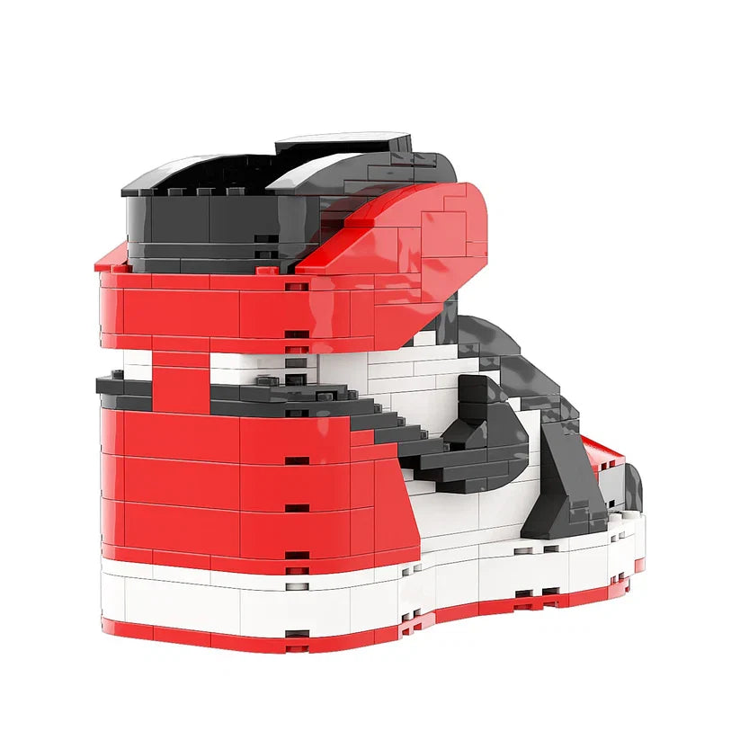 LKJ 1 HIGH RED WHITE SNEAKER BRICKS