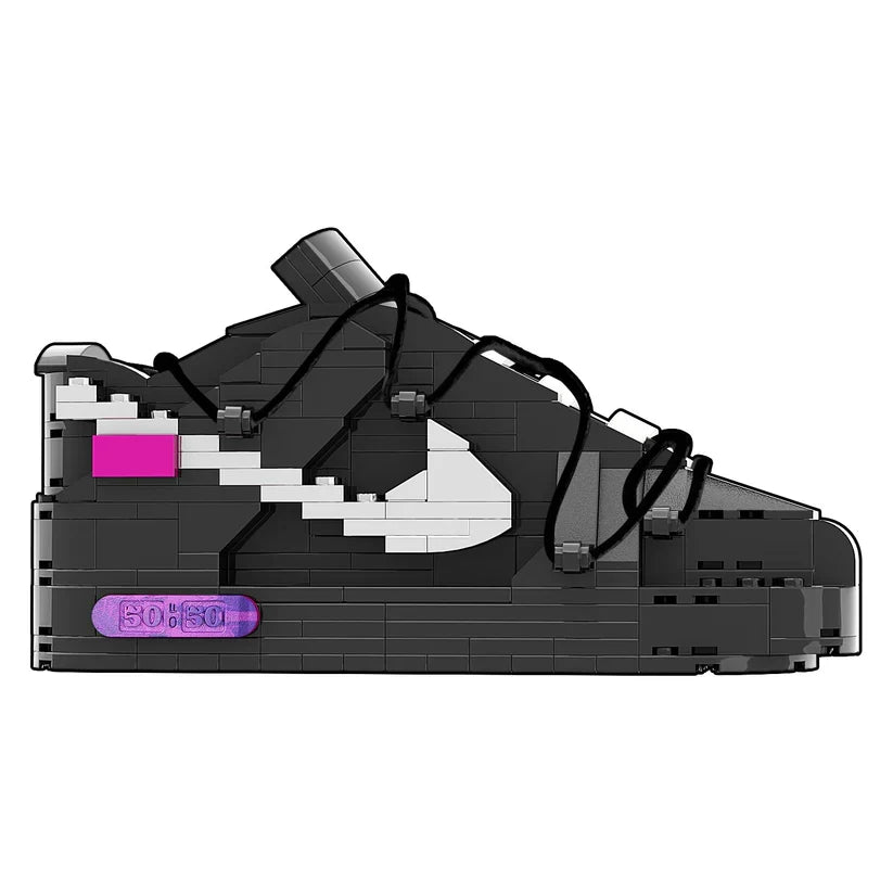 LK DUNK OFF WHITE LOT 50 BLACK SNEAKER BRICKS
