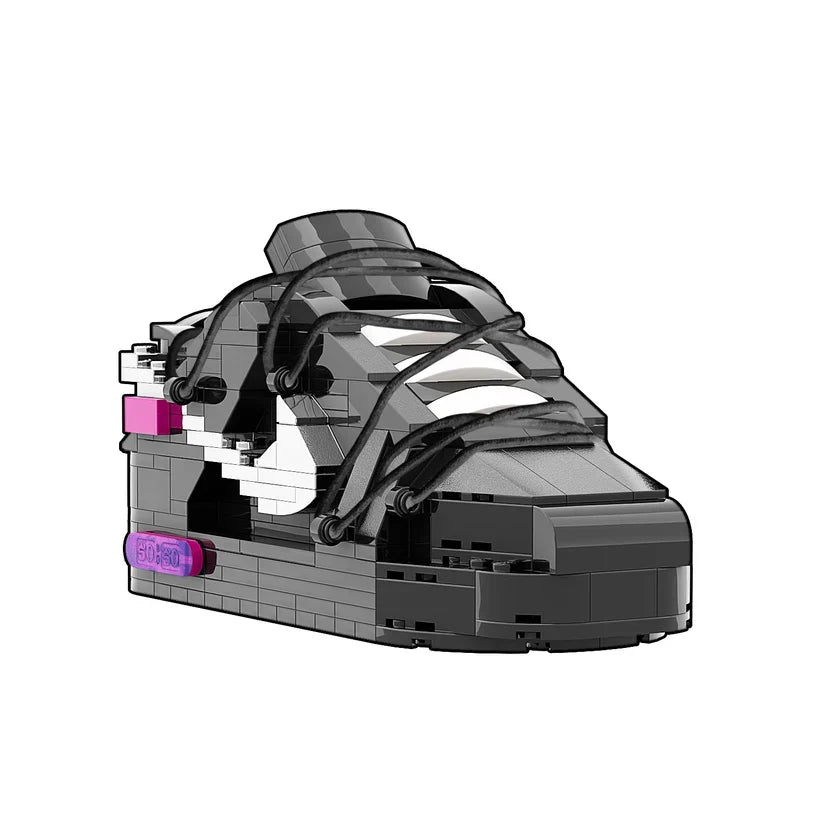 LK DUNK OFF WHITE LOT 50 BLACK SNEAKER BRICKS