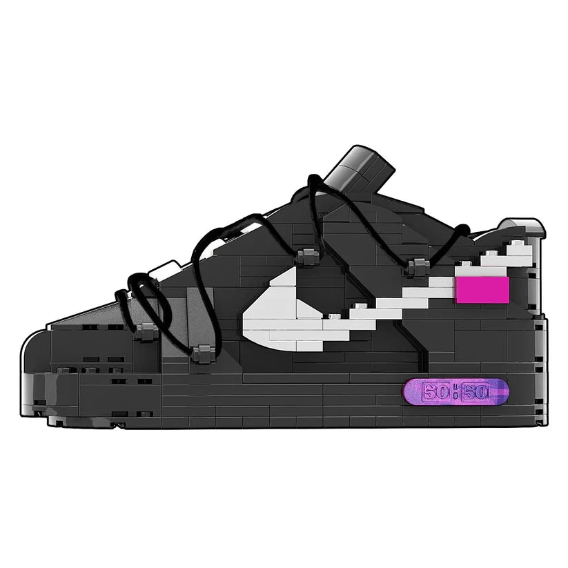 LK DUNK OFF WHITE LOT 50 BLACK SNEAKER BRICKS