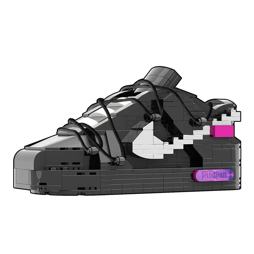 LK DUNK OFF WHITE LOT 50 BLACK SNEAKER BRICKS