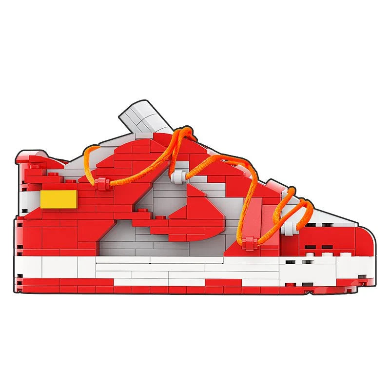 LK LOW DUNK OFF WHITE UNIVERSITY RED SNEAKER BRICKS