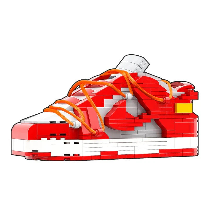 LK LOW DUNK OFF WHITE UNIVERSITY RED SNEAKER BRICKS
