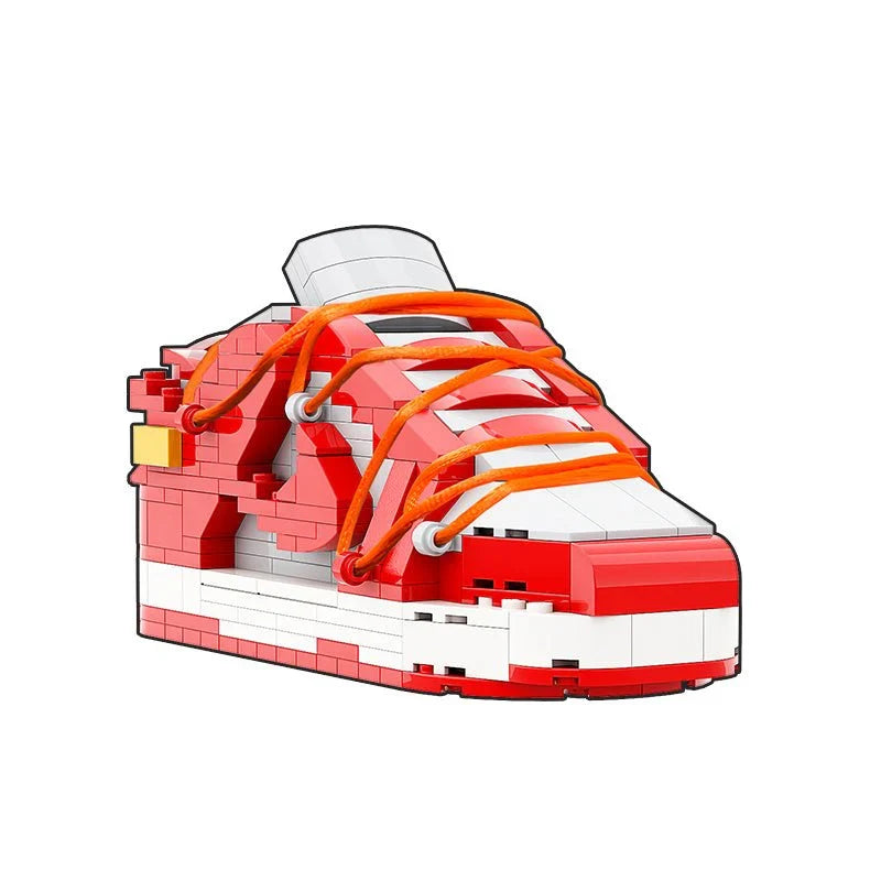 LK LOW DUNK OFF WHITE UNIVERSITY RED SNEAKER BRICKS
