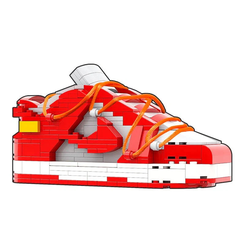 LK LOW DUNK OFF WHITE UNIVERSITY RED SNEAKER BRICKS