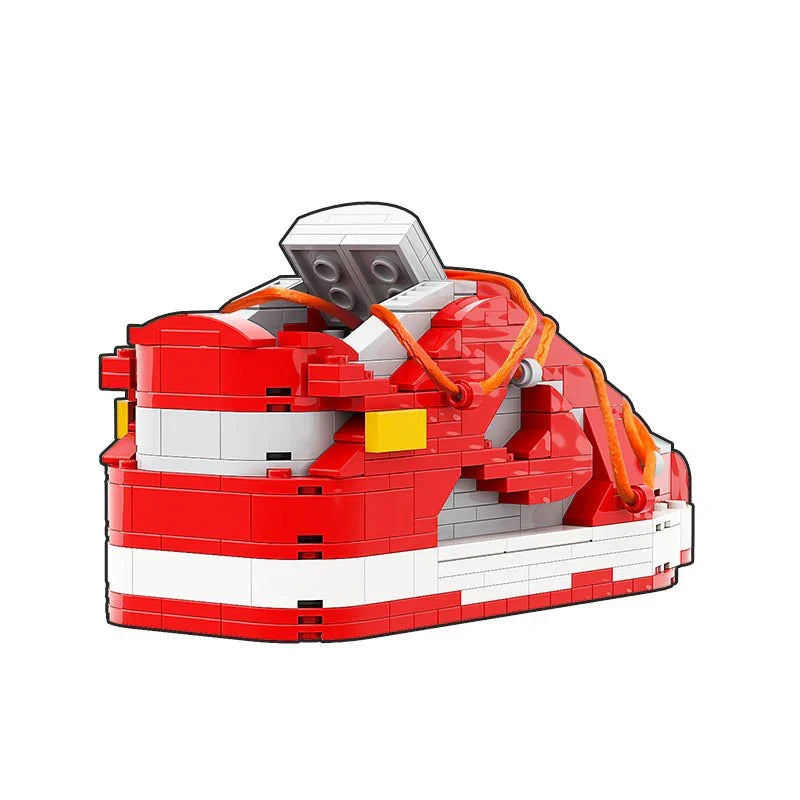 LK LOW DUNK OFF WHITE UNIVERSITY RED SNEAKER BRICKS