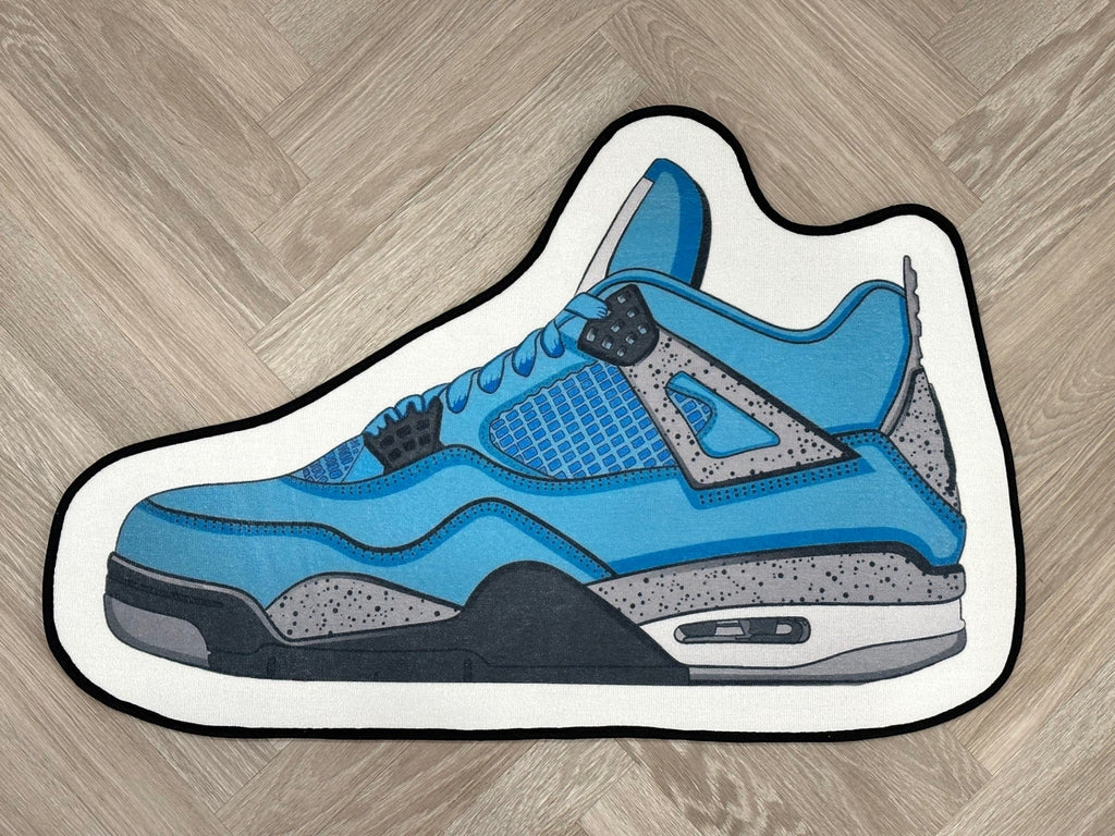 LKJ 4 Blue Sneaker Floor Rug Carpet