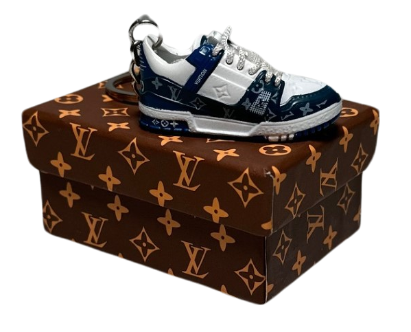 LKV Sneaker Trainer Keychain With Mini Shoe Box