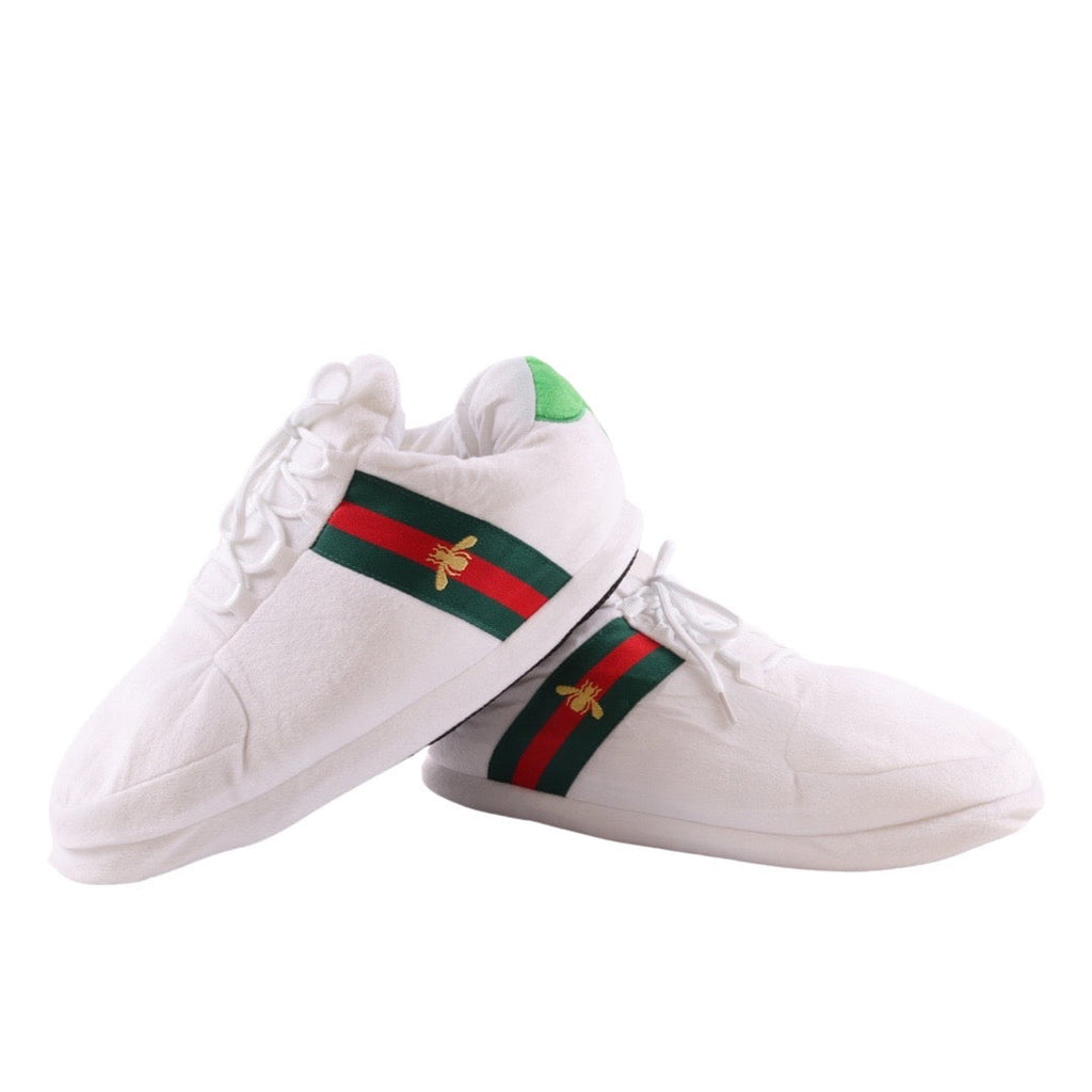 GC Ace White Plush Retro Low Top Unisex Trainer Sneaker Slippers