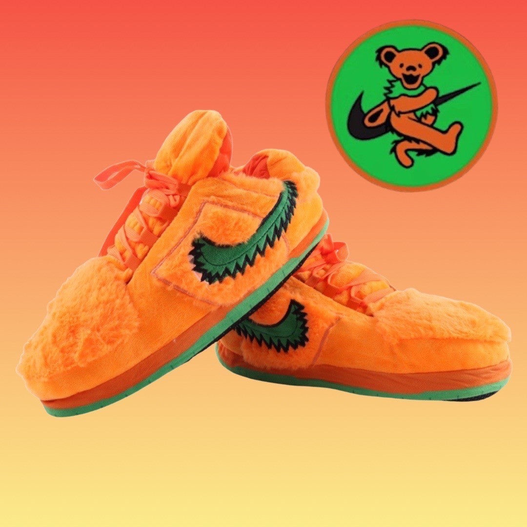 LKGD Dunks Orange Retro Low Top Unisex Trainer Sneaker Slippers