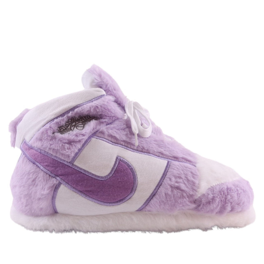 LKJ 1 Purple Mist Retro Hi Top Trainer Sneaker Slippers