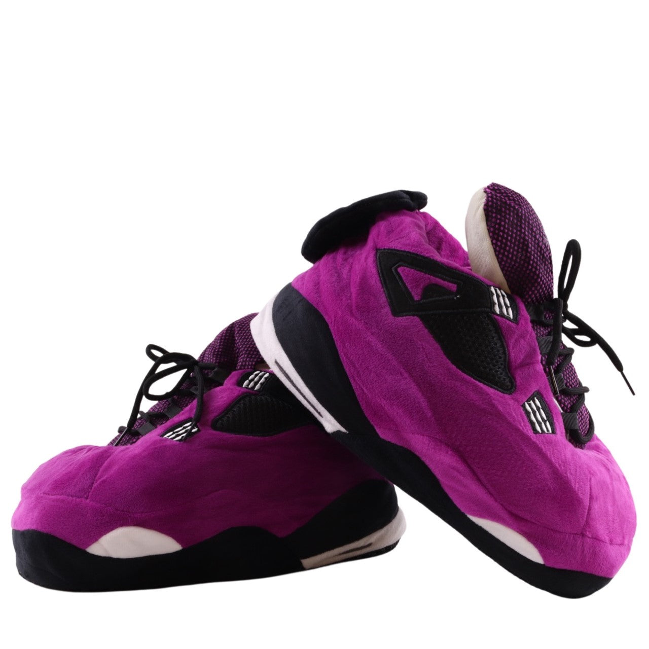 LKJ 4 Purple Retro Hi Top Trainer Sneaker Slippers