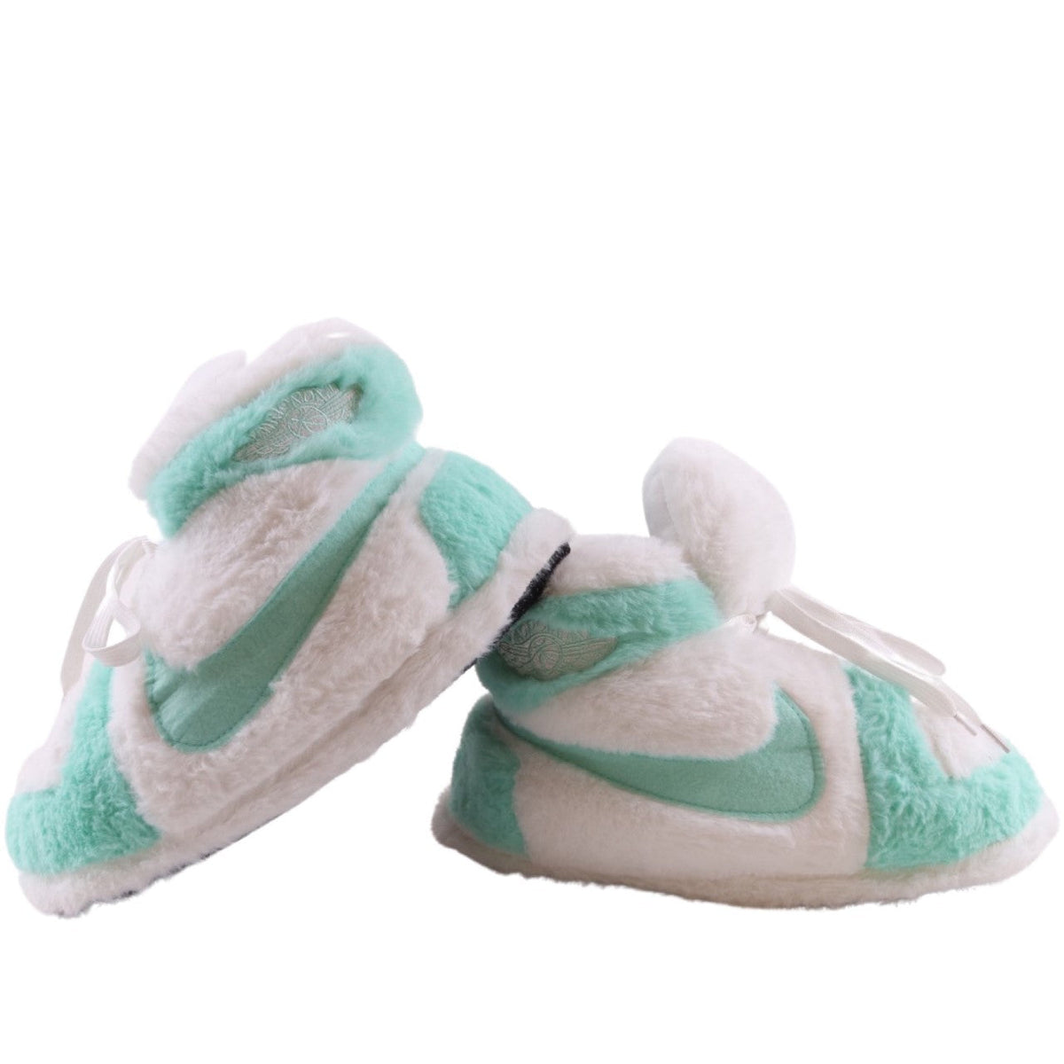 LKJ 1 Mint Retro Hi Top Trainer Sneaker Slippers