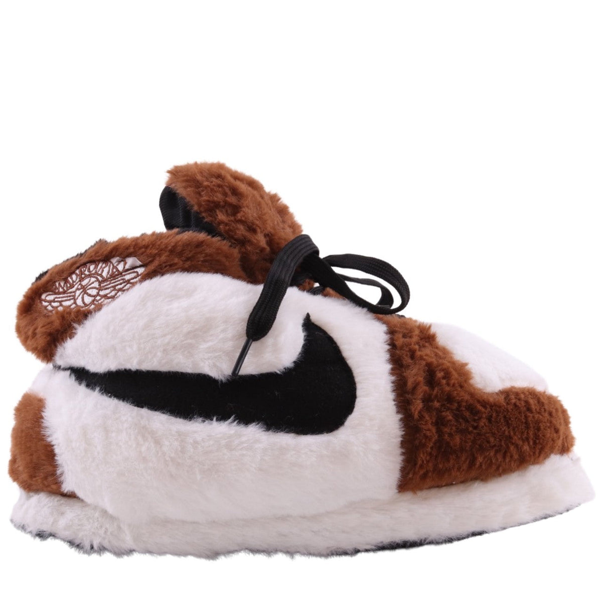 LKJ 1 Brown Retro Hi Top Trainer Sneaker Slippers