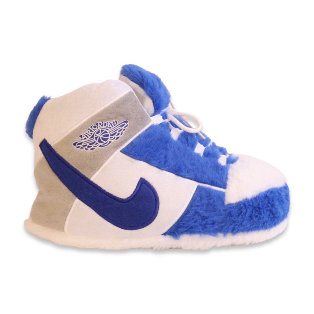 LKJ 1 Blue Mist Retro Hi Top Trainer Sneaker Slippers