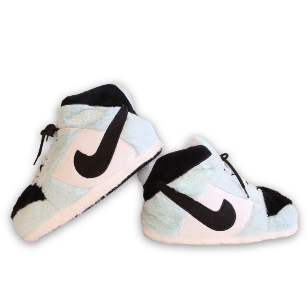 LKJ 1 Mint Mist Retro Hi Top Trainer Sneaker Slippers