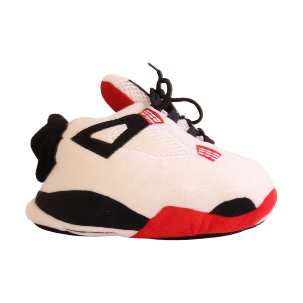 KIDS LKJ 4 Style White Retro Mid Top Unisex Trainer Slippers