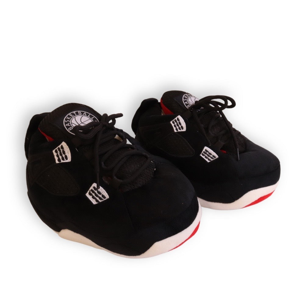 KIDS LKJ 4 Style Black Retro Mid Top Unisex Trainer Slippers