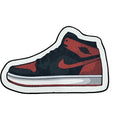 Hype Beast Jordan 1 Red Sneaker Floor Rug Carpet