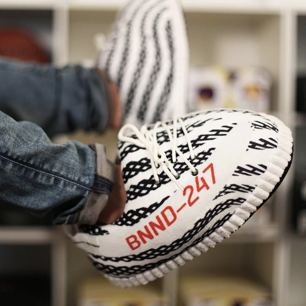 LKZY Boost 350 V2 Zebra White Trainer Sneaker Slippers